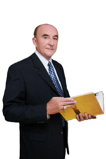 Paul King holding a document folder